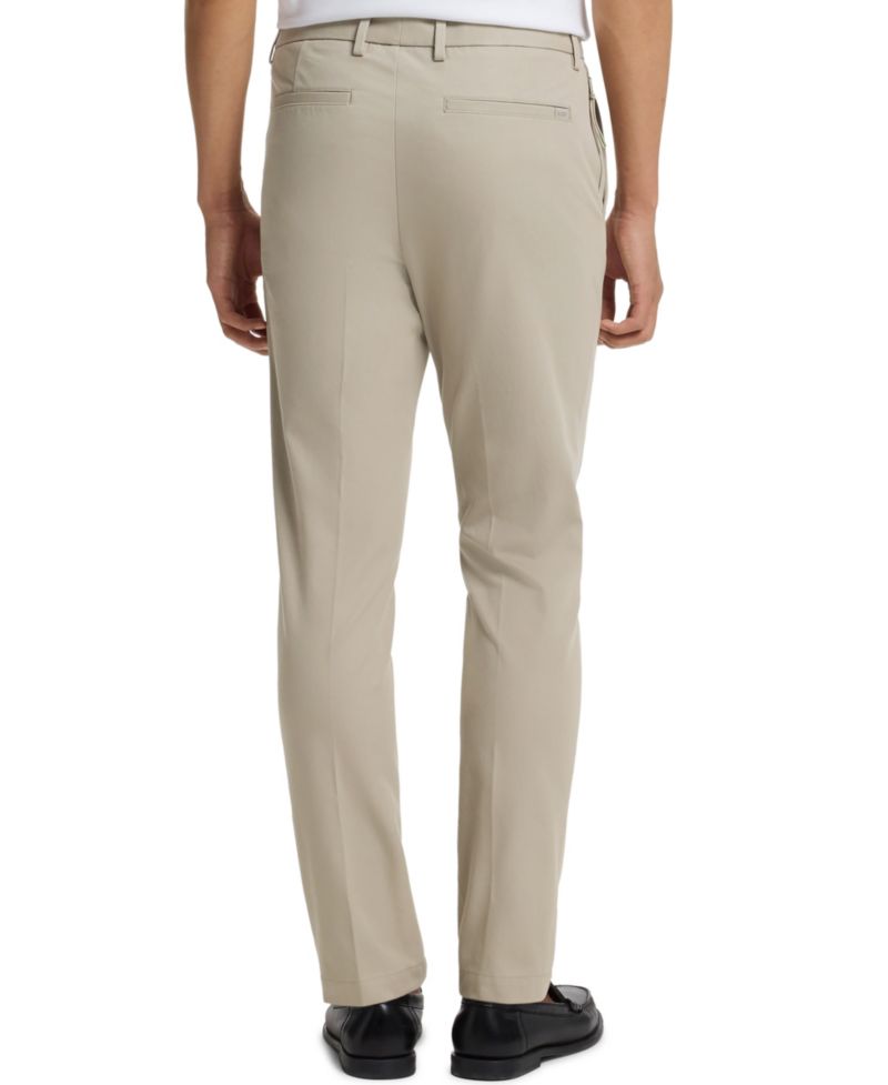BOSS by Men's Stretch-Cotton Blend Slim-Fit Pants