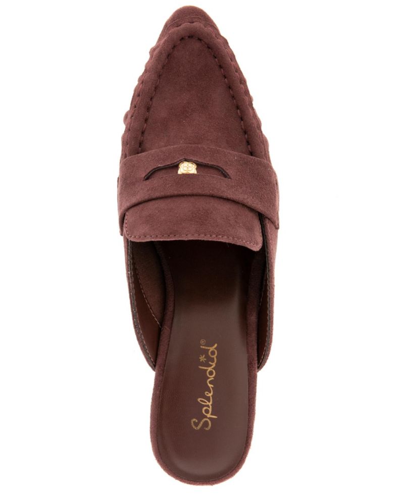 Women's Lotus Heeled Penny Loafer Mule
