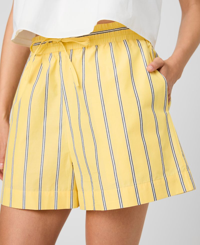 Women's Striped Drawstring Shorts