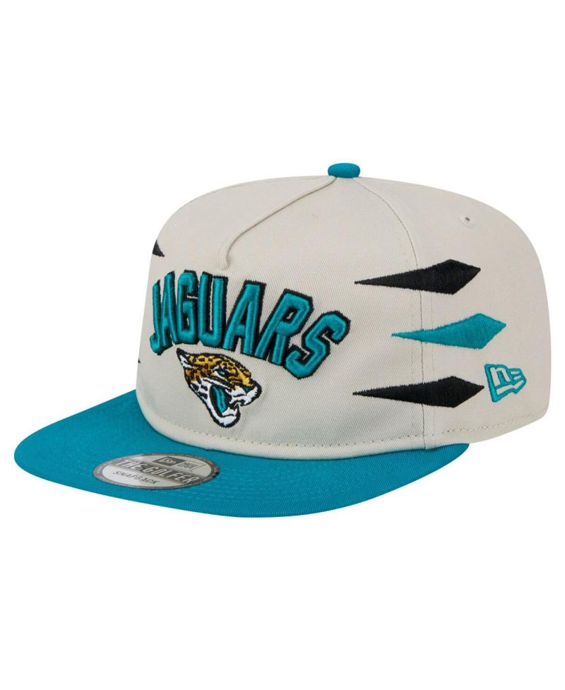 Men's Stone/Teal Jacksonville Jaguars Athletic Golfer Snapback Hat