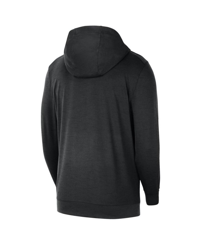 Men's Black Los Angeles Lakers 2024/25 On-Court Authentic Practice Yoga Restore Lightweight Pullover Hoodie