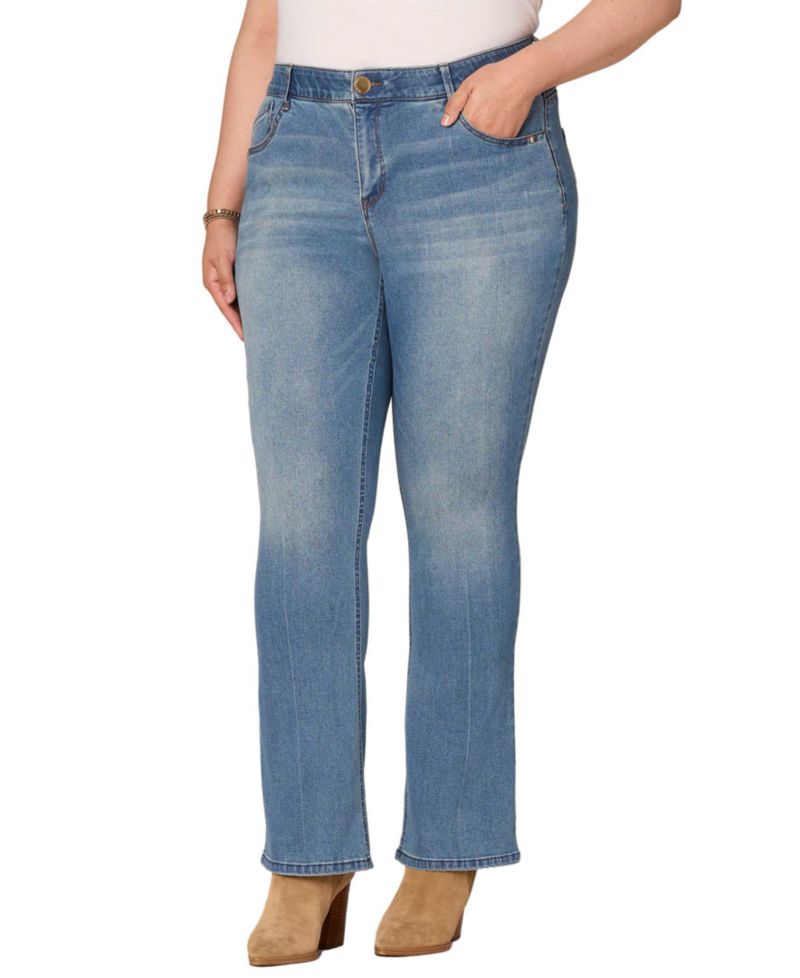 Plus Size High Rise Bootcut Jeans