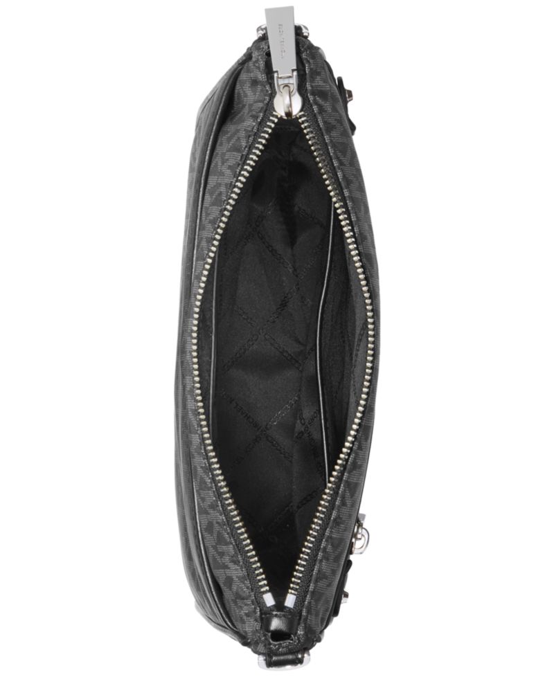 Michael Kors Logo Jet Set Charm Large North South Nylon Crossbody