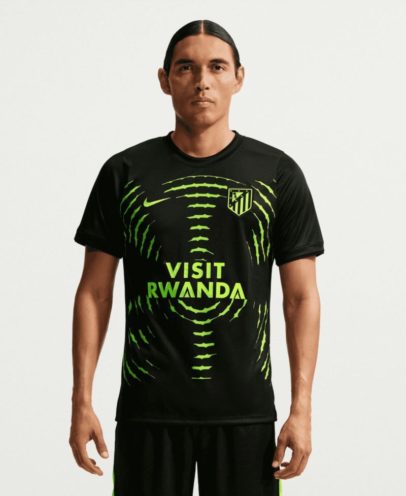Men's Black Atletico de Madrid 2026/27 Away Pre-Match Top