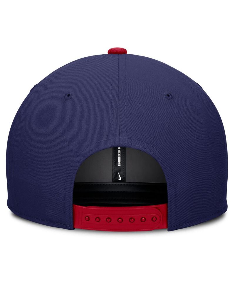 Men's Royal/Red Chicago Cubs Pro Performance Snapback Hat