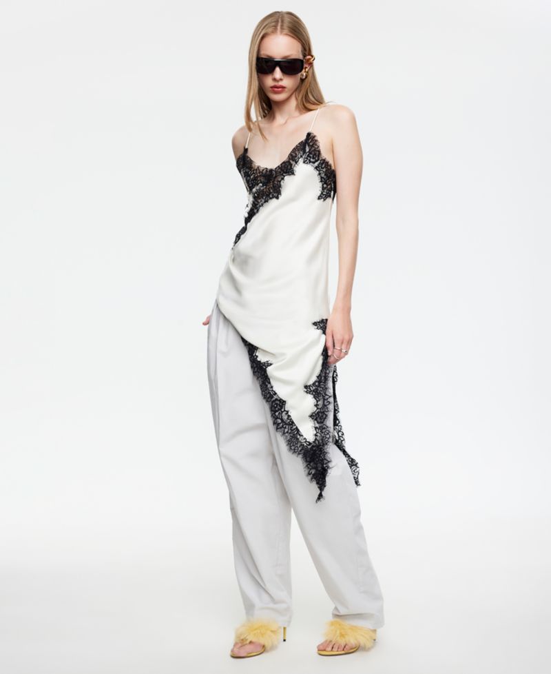 Women's Emerging Sleeveless Asymmetric Midi Dress