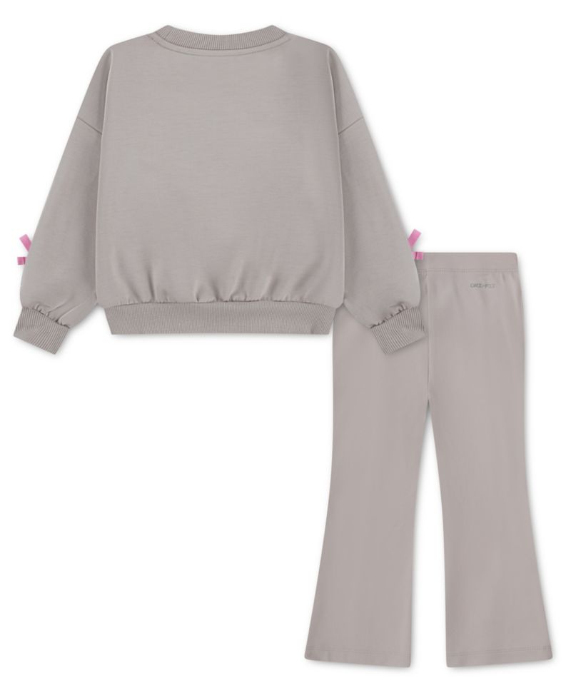 Baby Girls' Juxta-Girl Bow Stripe Sweatshirt and Pants, 2-Piece Set
