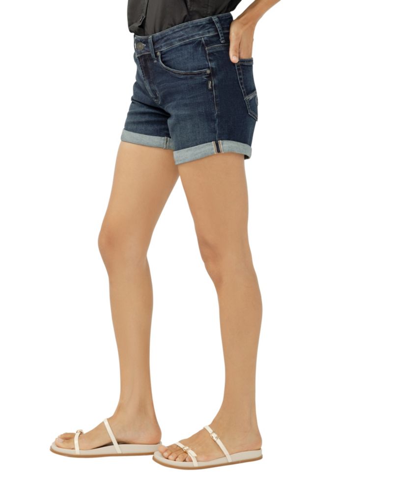 Women's Boyfriend Mid-Rise Luxe Stretch Shorts