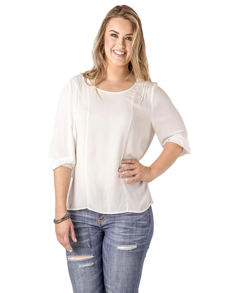 Women's Plus Size Pull Over Boxy Top