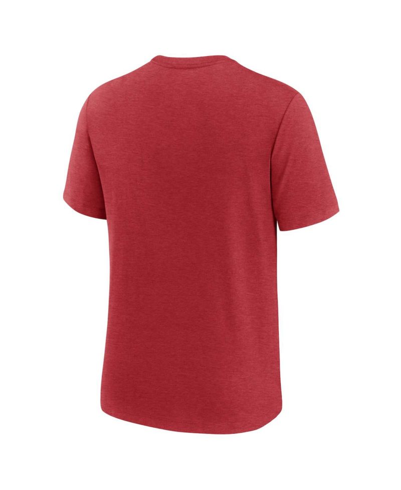 Men's Heather Garnet Florida State Seminoles Legacy Arch Tri-Blend T-Shirt