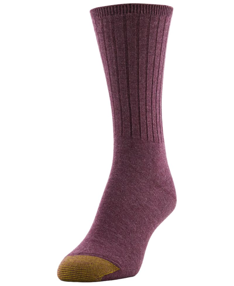Women's Ribbed Crew Cushioned 6-Pair Socks