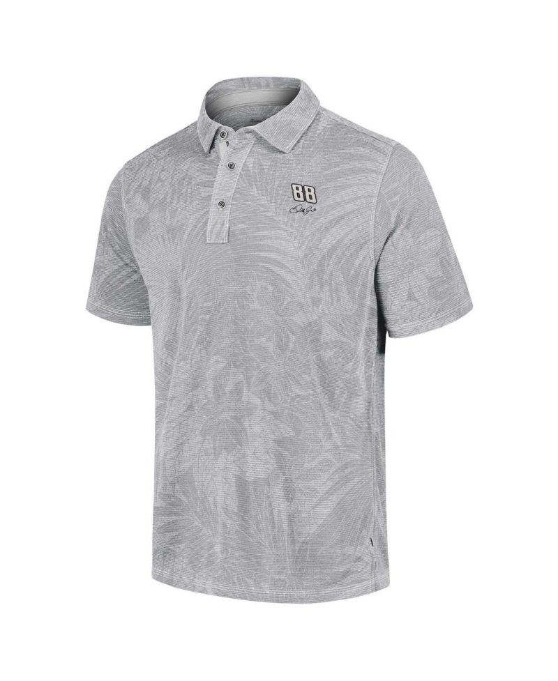 Men's Gray Dale Earnhardt Jr. Santiago Paradise Polo Shirt