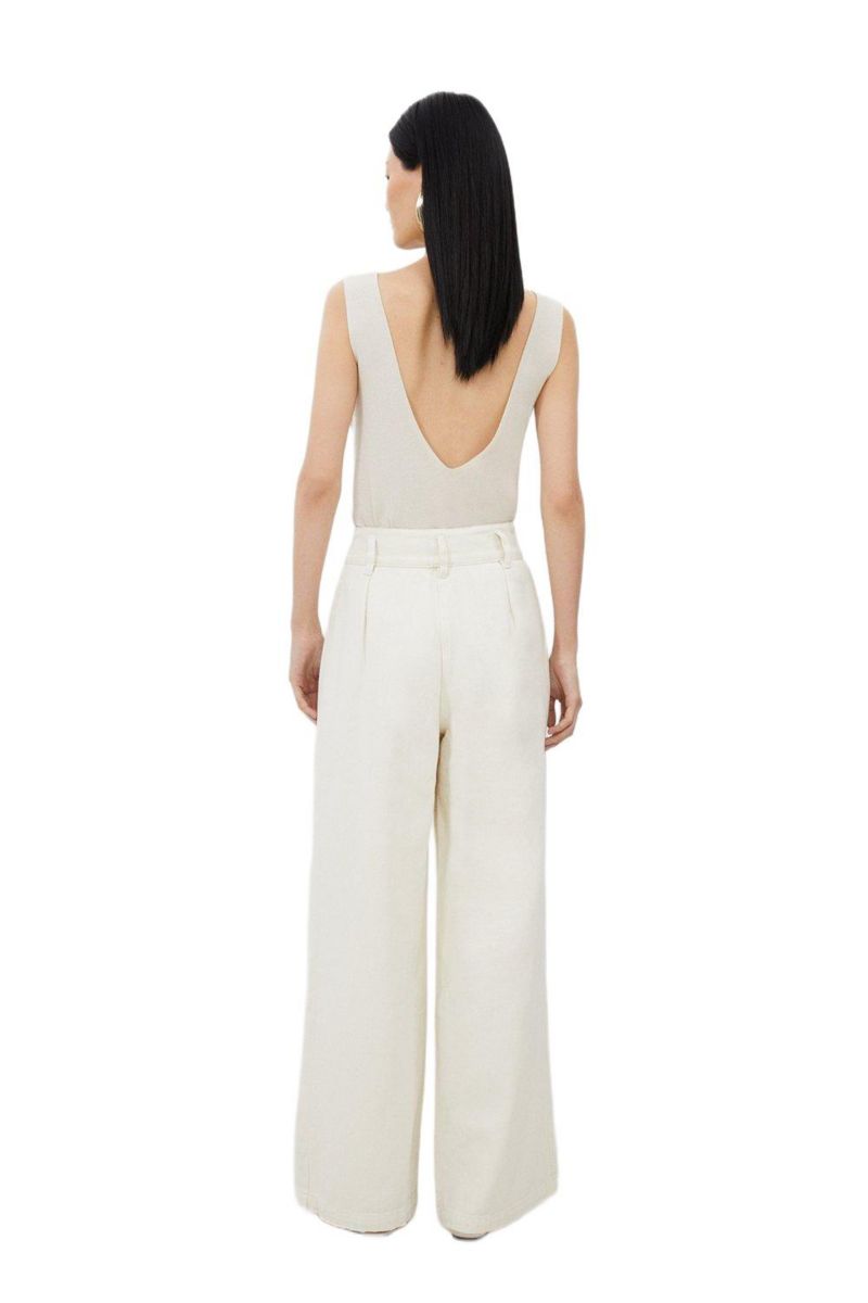 Women's High Waisted Denim Wide Leg Jeans