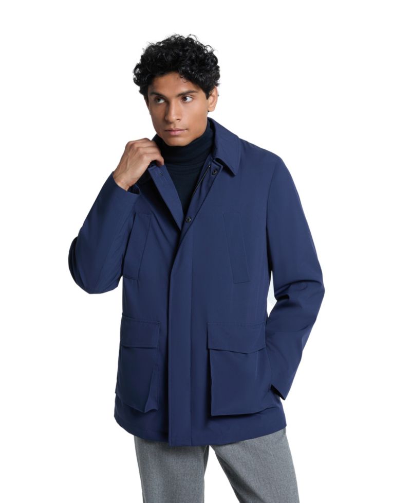 Men's Short Modern-Fit Rain Jacket