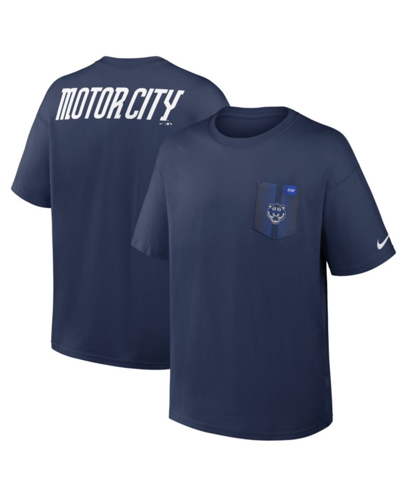 Men's Navy Detroit Tigers City Connect Max90 Pocket T-Shirt