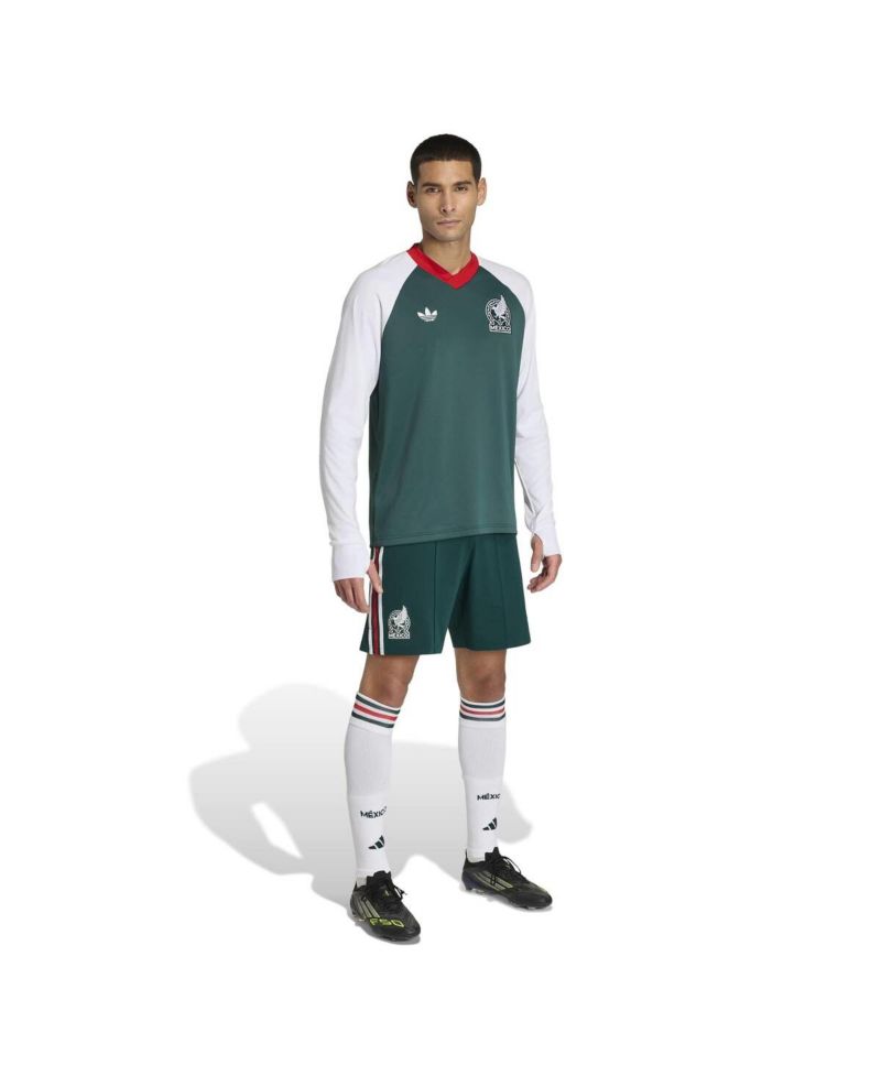 Men's Green Mexico National Team 2026 World Cup Pre-Match Away Long Sleeve Training Jersey