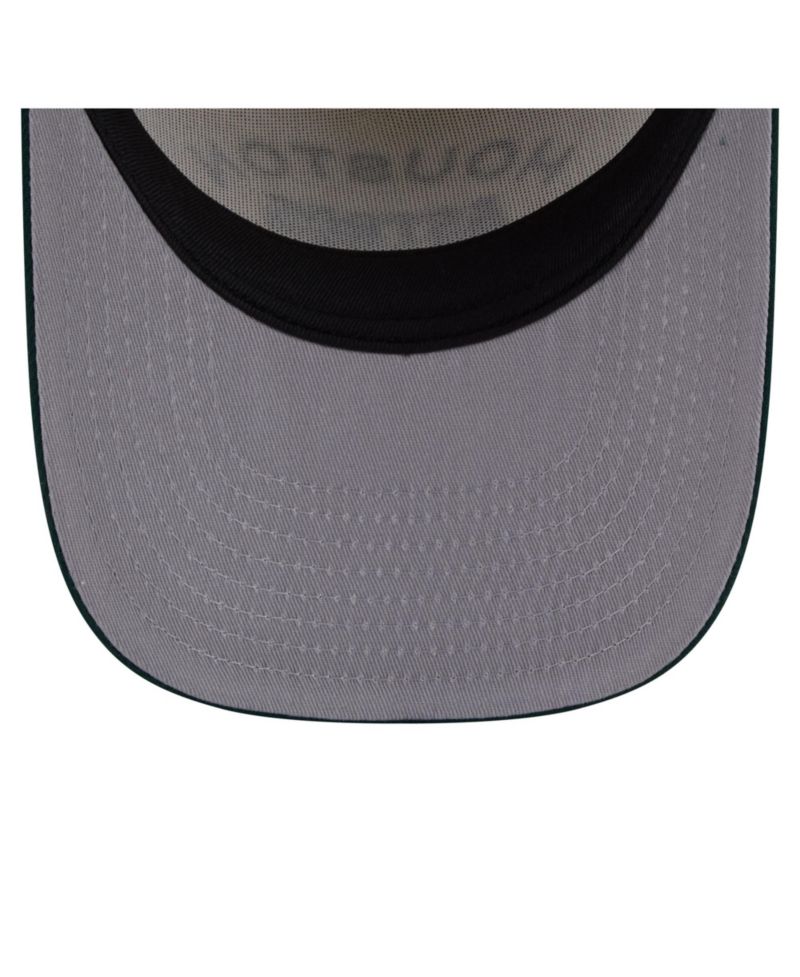 Men's Cream/Dark Green Houston Astros Chrome A-Frame 9FIFTY Snapback Hat
