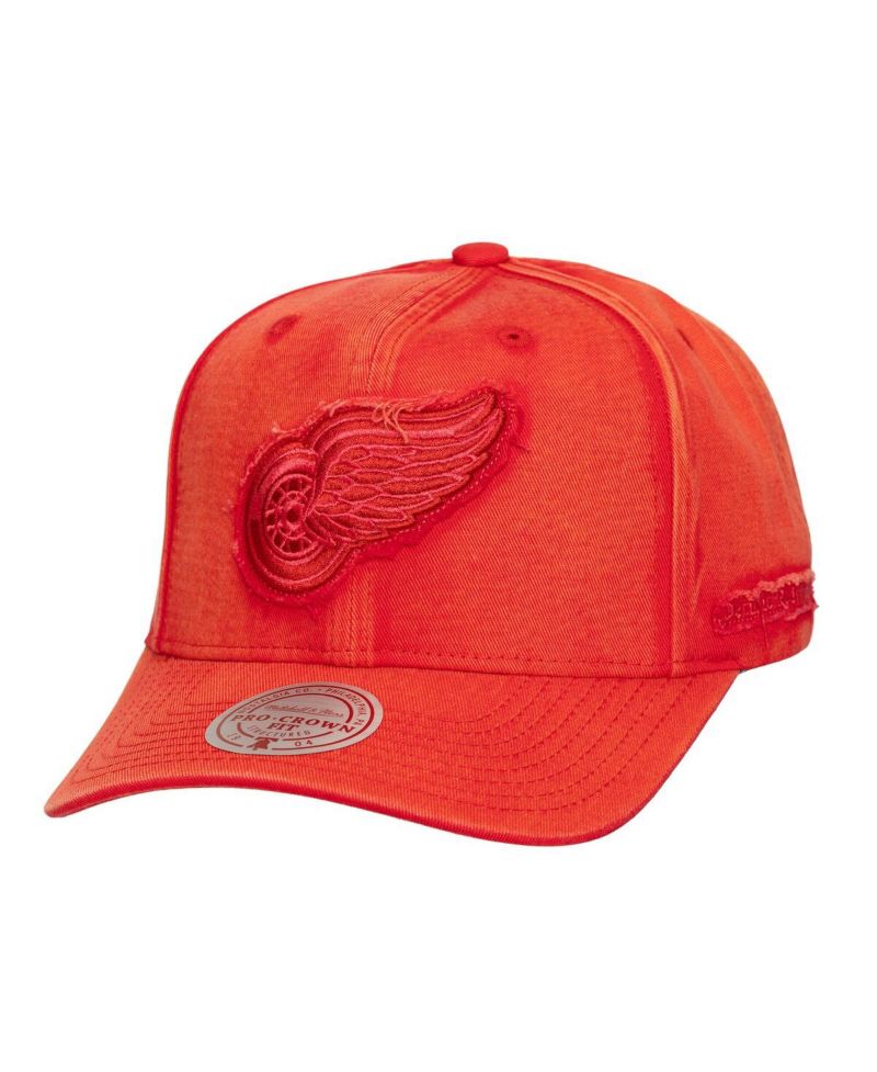 Men's Red Detroit Red Wings Downtown Snow Wash Pro-Crown Adjustable Hat