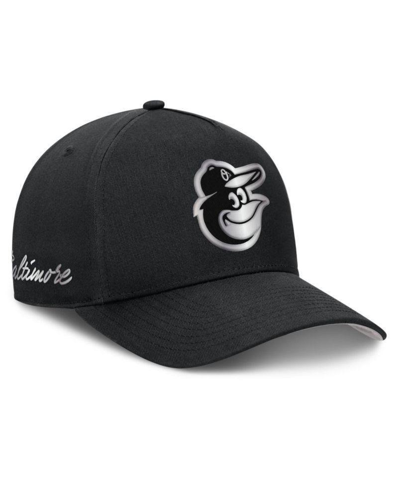 Men's Black Baltimore Orioles Rise Dri-FIT A-Frame Adjustable Hat