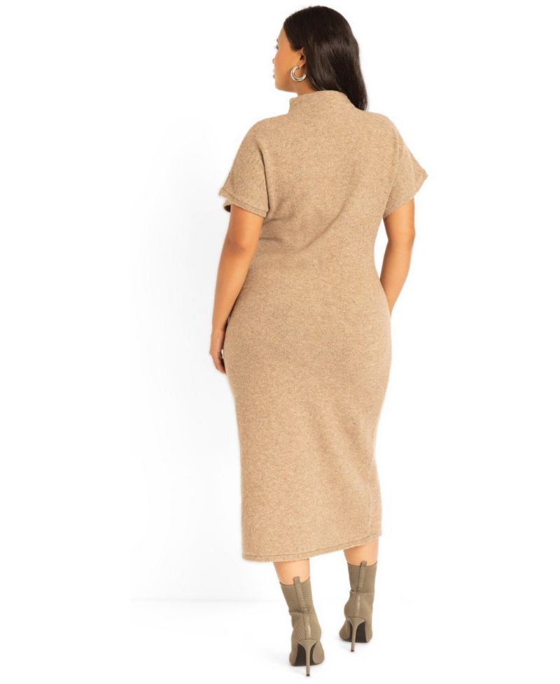 Women's Short Sleeve Sweater Dress