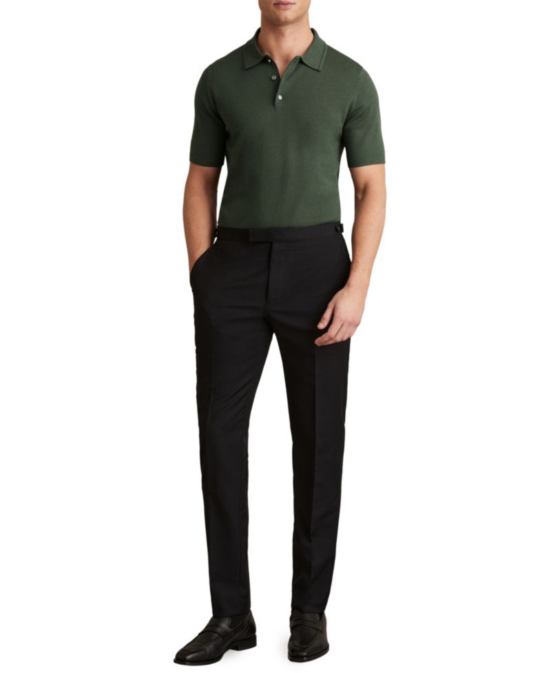 Men's Manor Merino Wool Short-Sleeve Polo Shirt