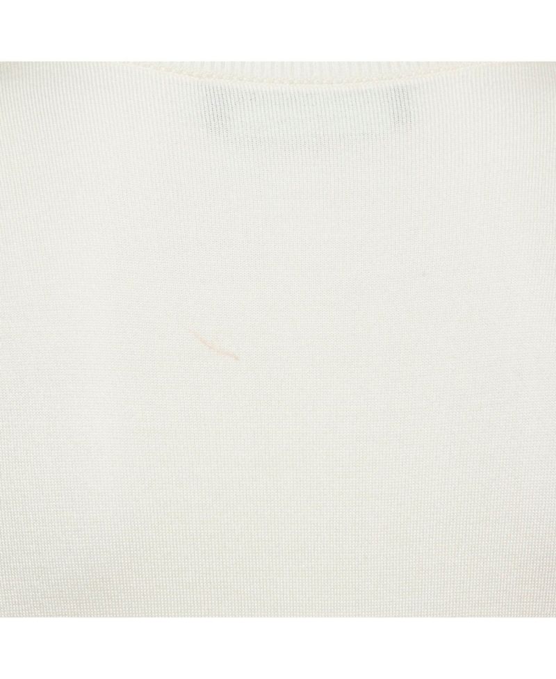 Women's Cream Printed Silk Cardigan