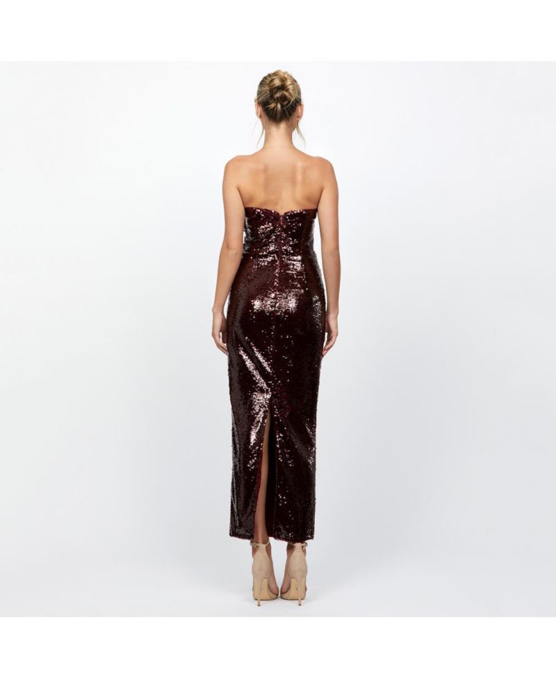 Edith Scoop Strapless Midaxi