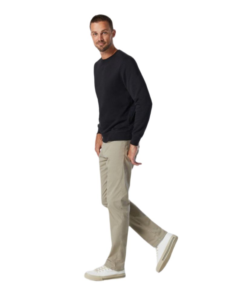 Men's Zach Twill Regular-Rise Straight-Leg Pants