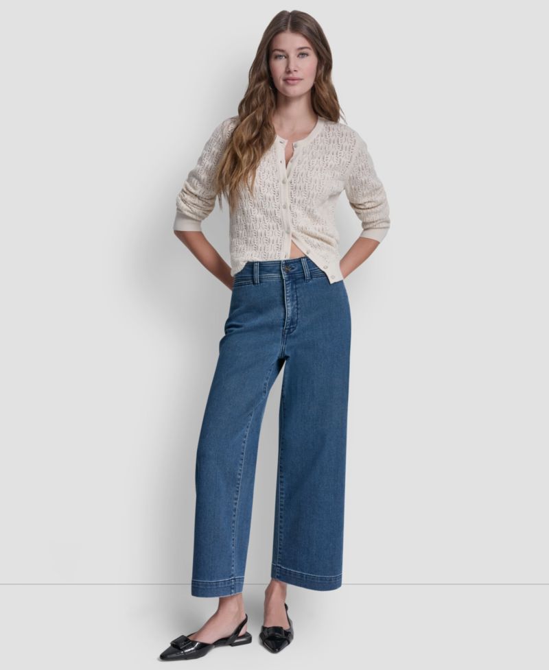 Petite High-Rise Stretch Ankle Pants