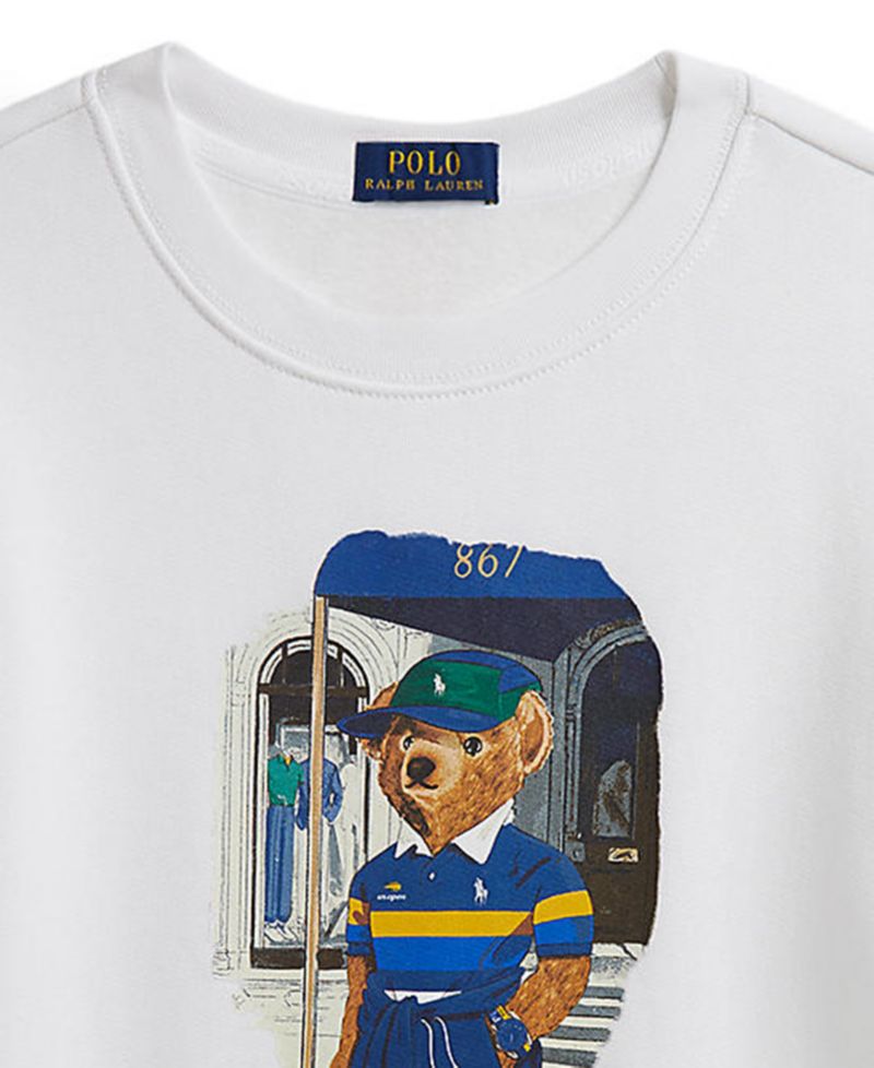 Толстовка с длинным рукавом Polo Bear для мальчиков 8-20 лет на Открытом чемпионате США по теннису