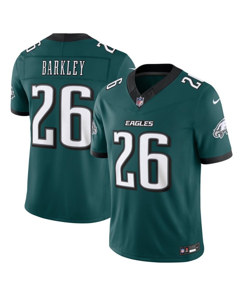 Men's Saquon Barkley Midnight Green Philadelphia Eagles Vapor F.U.S.E. Stitched Limited Jersey