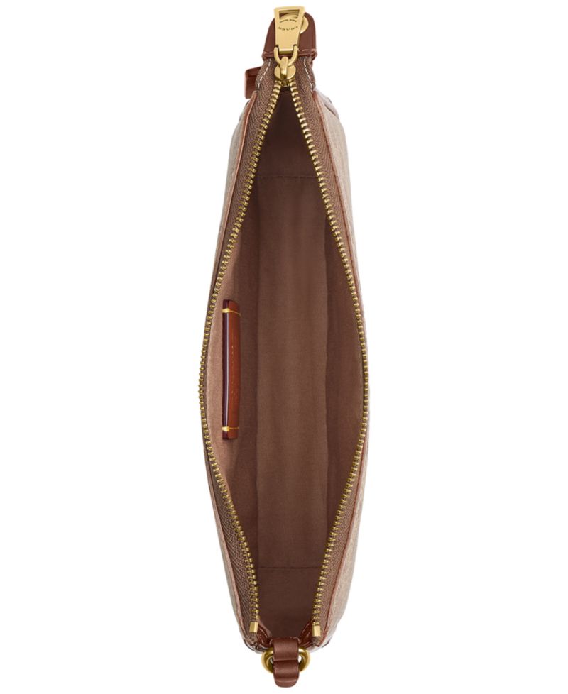 Plaza Small Signature UpcraftedLeather Shoulder Bag