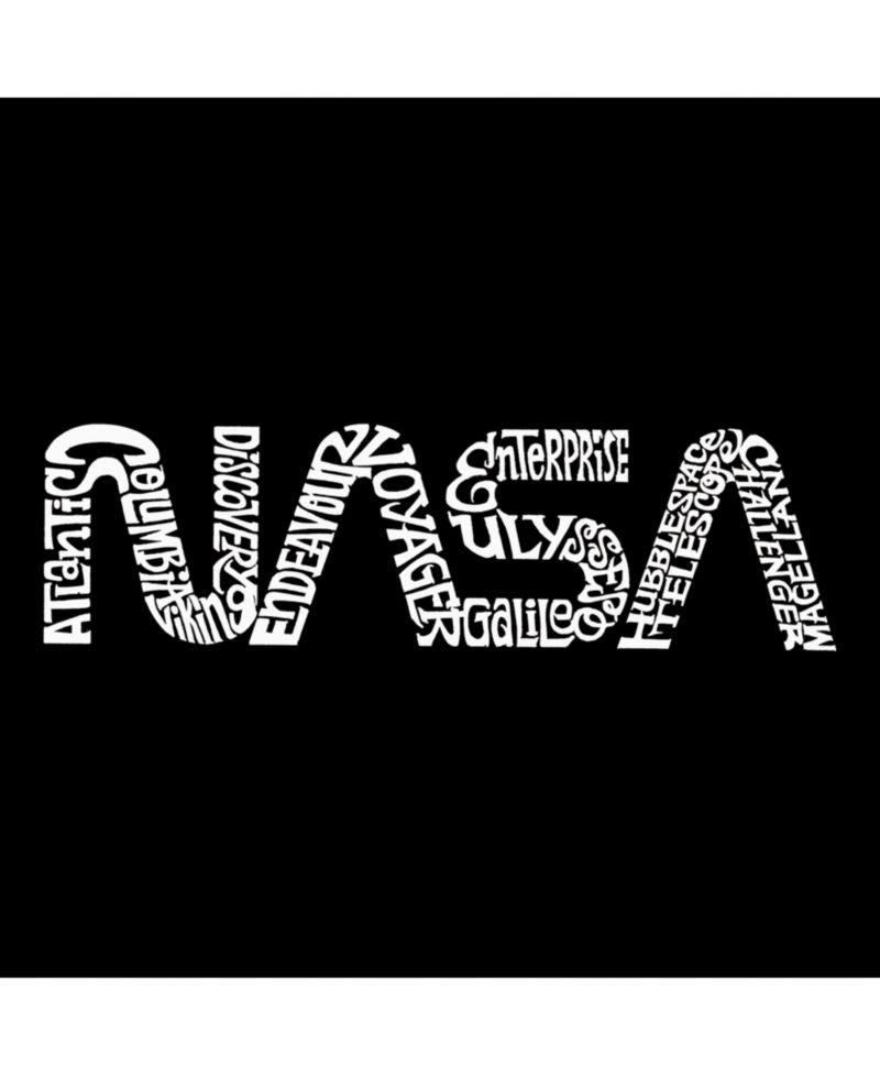 Word Art Worm Nasa Crewneck Sweatshirt