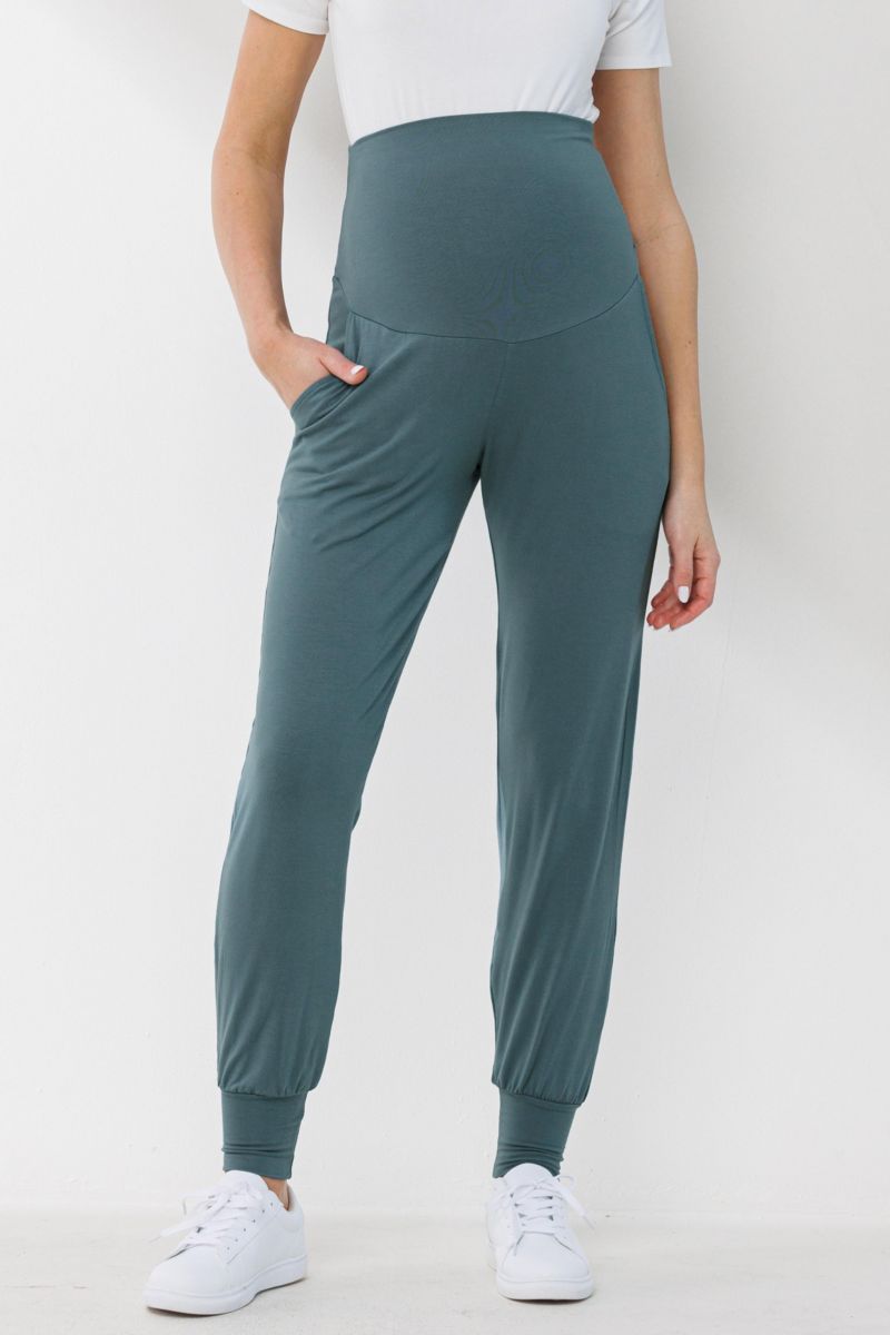 Maternity Over-the-Belly Pull-On Joggers With Side Pockets