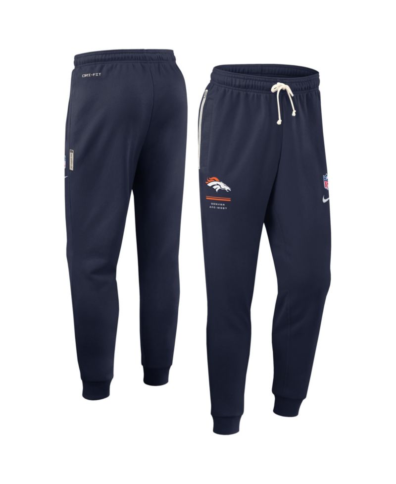 Men's Navy Denver Broncos Sideline Standard Issue Touchback Kick Dri-FIT Taper Pants