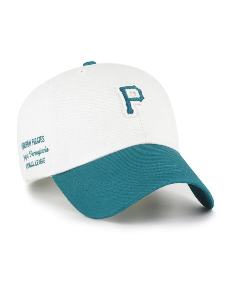 Men's White/Teal Pittsburgh Pirates Contemporary Tonal Clean Up Adjustable Hat