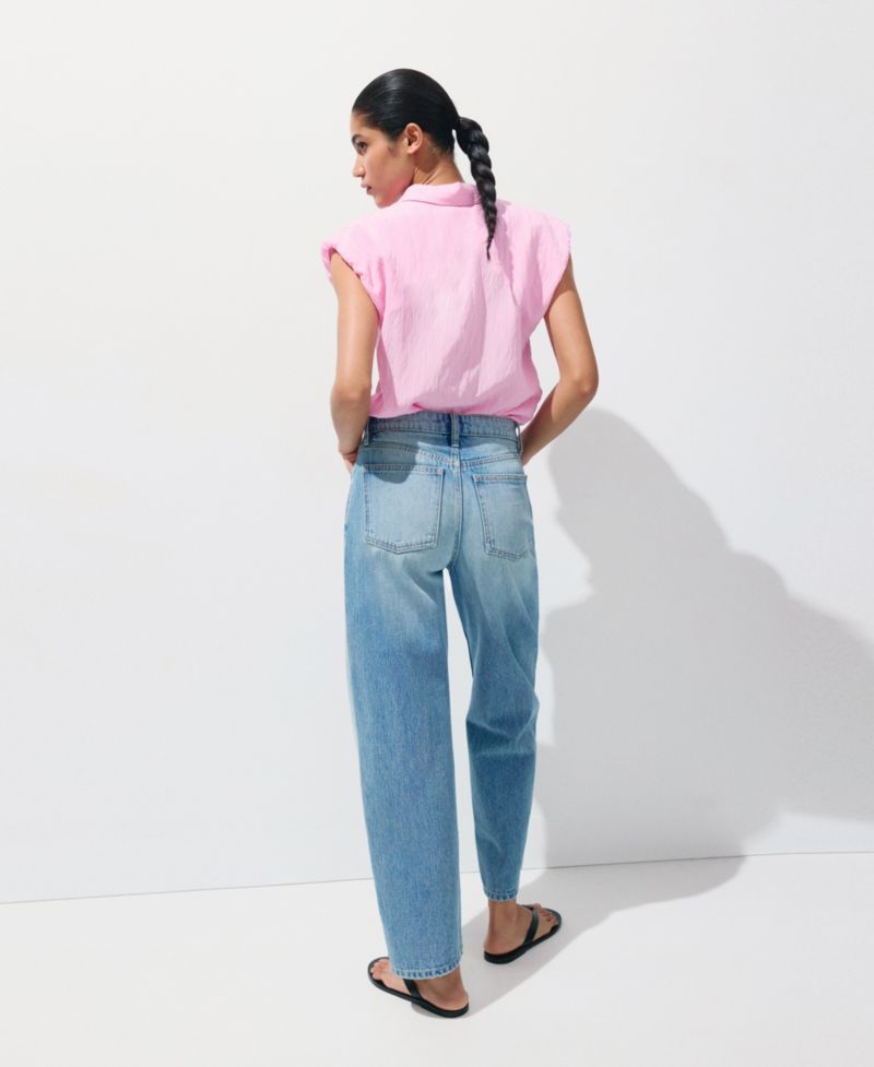 Women's Embroidery Striped Shirt