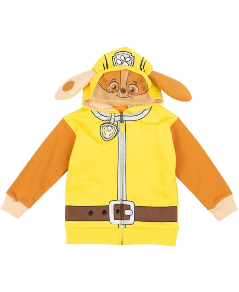 Boys Rubble Chase Skye Fleece Zip Up Pullover Hoodie to