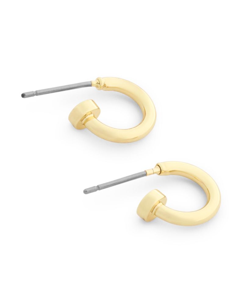 Metal-Tone Classic Mini Huggie Hoop Earrings