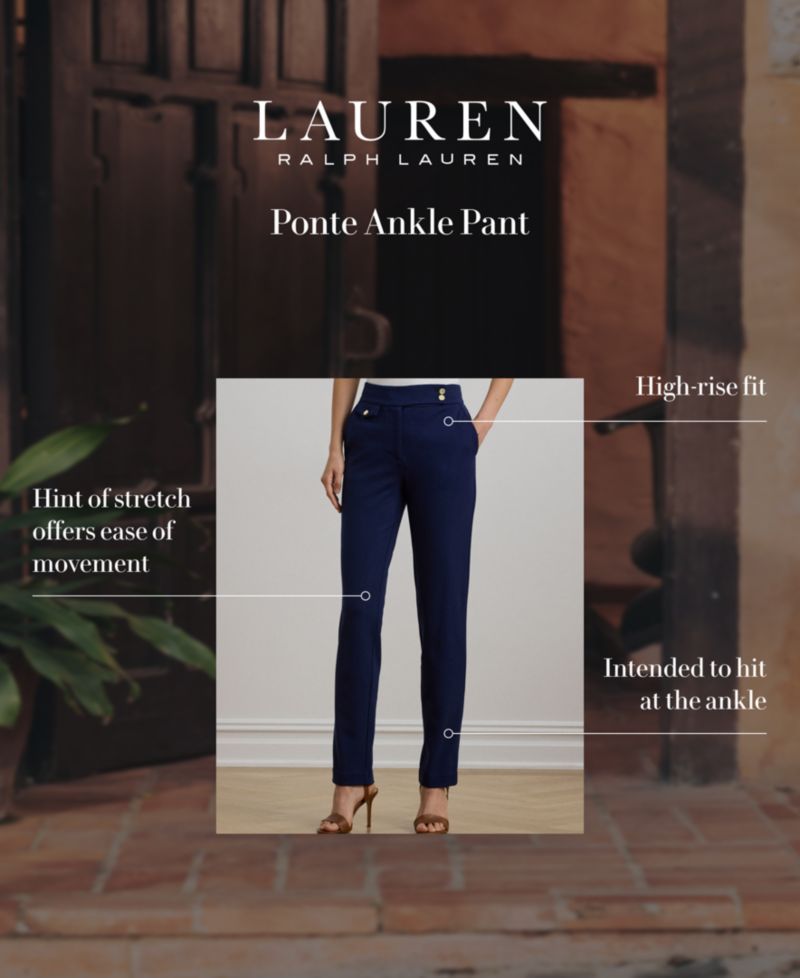 Women's Ponte Ankle Pants