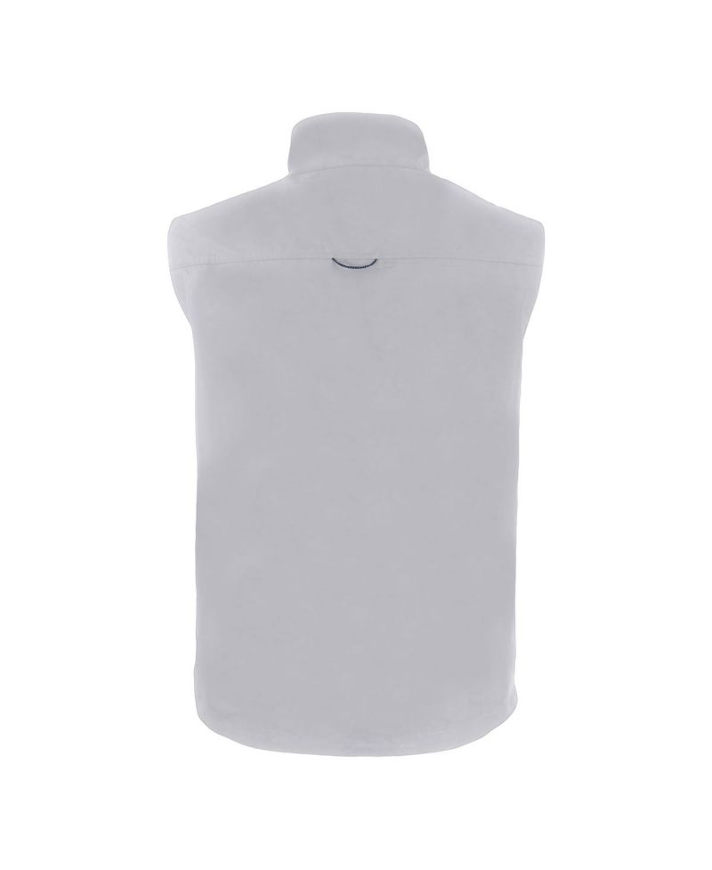 Men's Gray Notre Dame Fighting Irish Charter Eco Full-Zip Vest