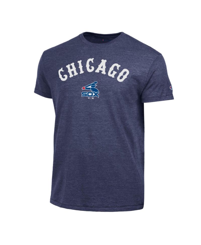 Men's Chicago White Sox Cooperstown Wordmark Lockup Tri-Blend T-Shirt