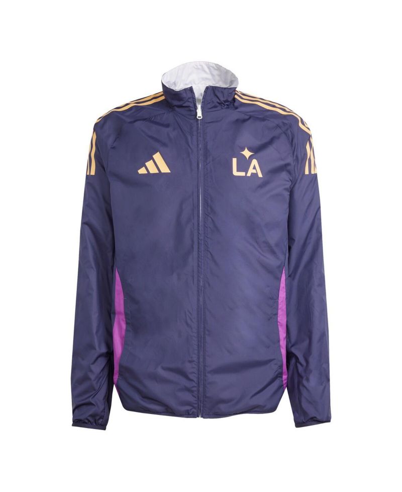 Men's White/Navy LA Galaxy 2025 Anthem Reversible Full-Zip Jacket