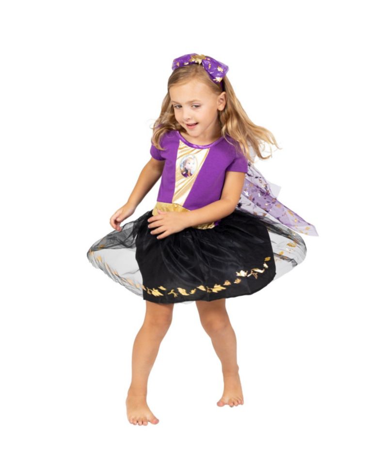 Disney Princess Anna Elsa Girls Gown and Headband Toddler to Big Kid