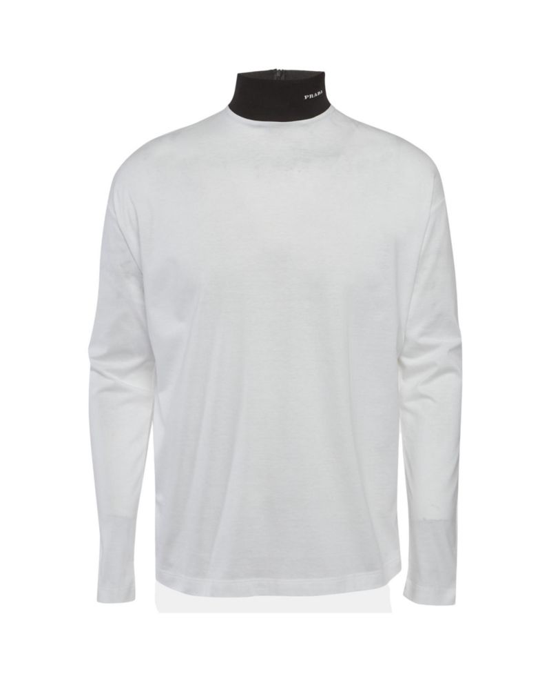 Women's Jersey Logo Mock Neck Long-Sleeve T-Shirt