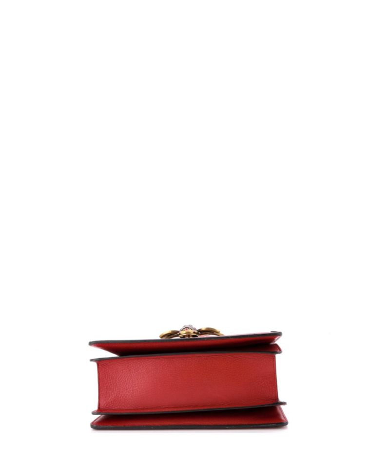 Small Queen Margaret Top Handle Bag GG Coated Canvas with Leather