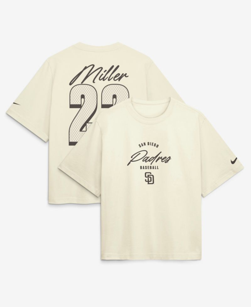 Women's Mason Miller San Diego Padres Boxy Name & Number T-Shirt