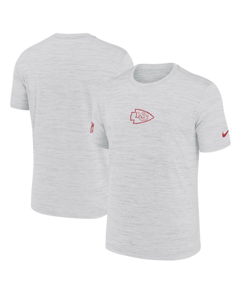 Men's Ash Kansas City Chiefs Sideline Velocity Performance T-Shirt
