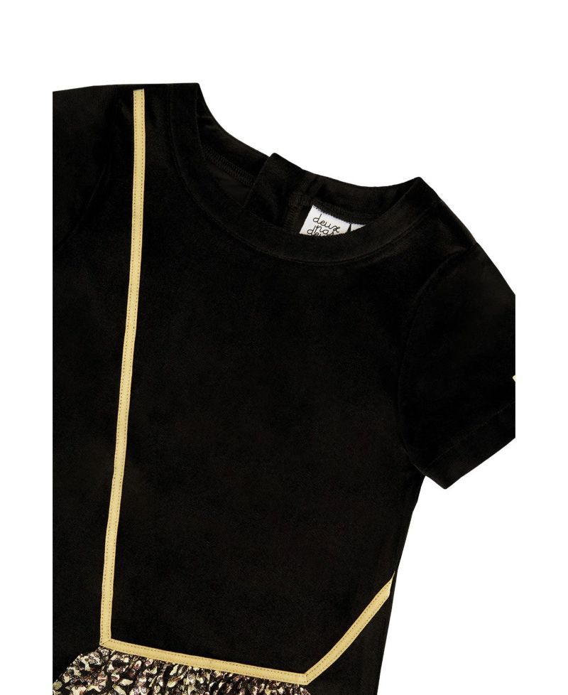 Big Girls (6-14) Short Sleeve A-Line Dress
