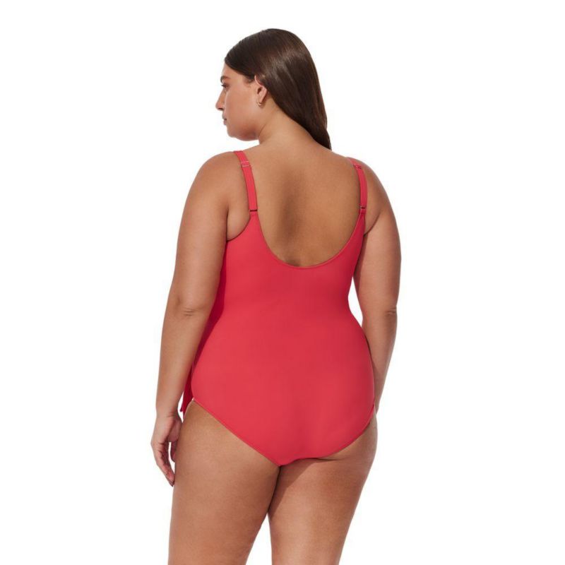 Women's Tutti Frutti Ruffle Surplice One Piece Swimsuit